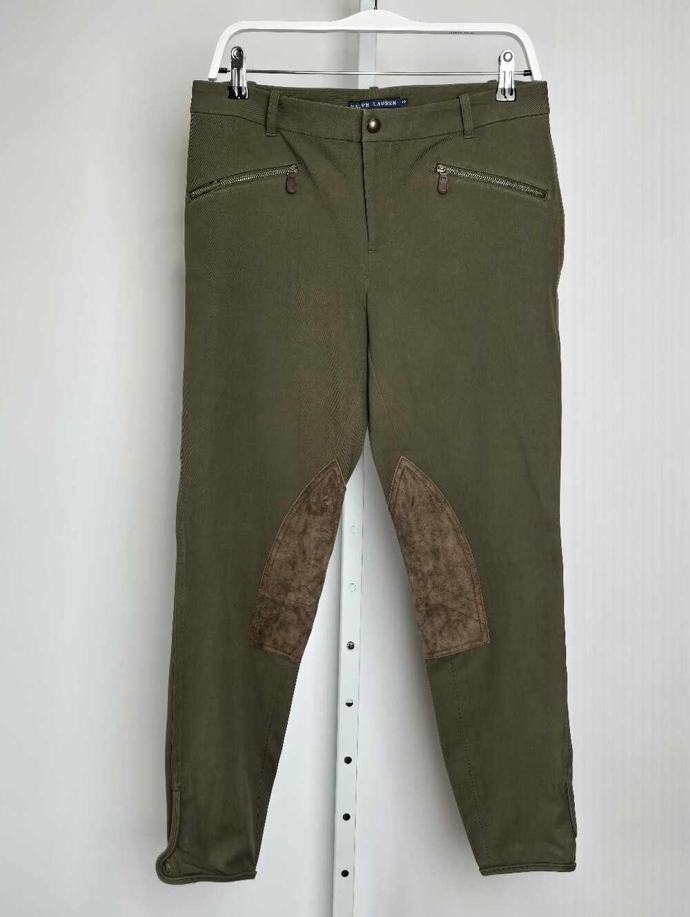 Vintage Ralph Lauren Blue Label Jodhpur Riding Pants Twill & Suede Size 10
